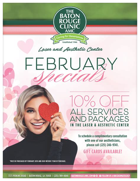 February 2023 Dermatology Specials Baton Rouge Clinic