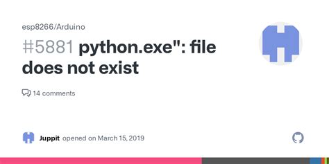 Python Exe File Does Not Exist Issue 5881 Esp8266 Arduino GitHub
