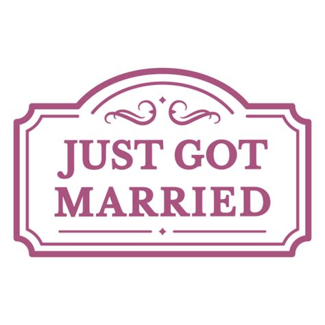just got married logo png and svg design for t shirts