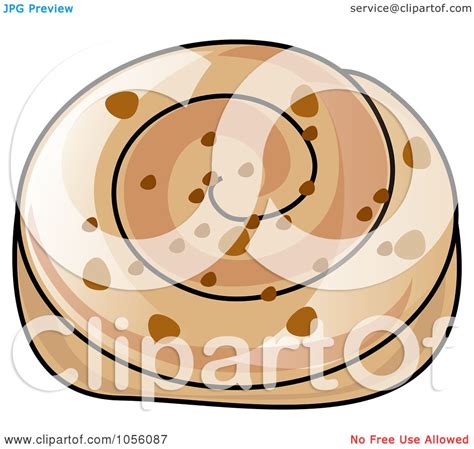 Royalty Free Vector Clip Art Illustration Of A Cinnamon Roll By Pams