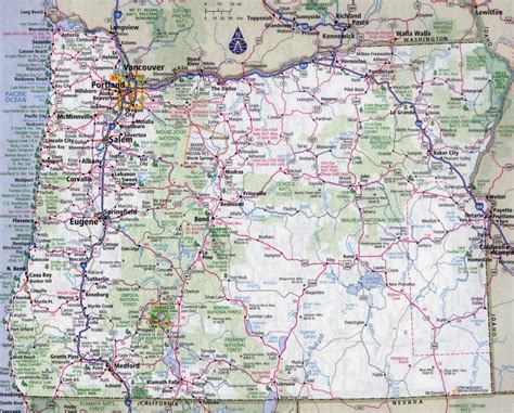 Oregon Road Map Printable Free Printable Maps