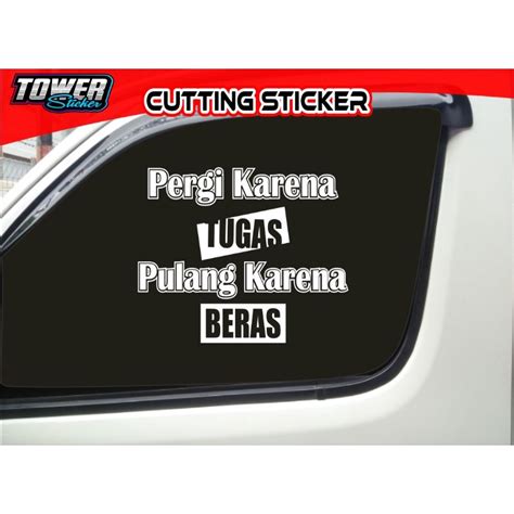 Jual Sticker Cutting Kaca Samping Mobil Pick Up Grandmax Sticker Kata