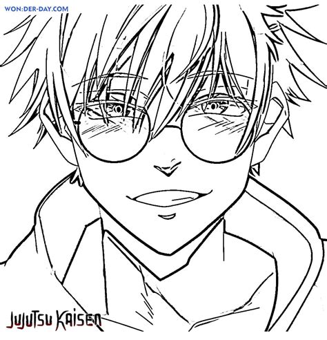 Jujutsu Kaisen Boy Coloring Page Kaisen Coloring Page Page For Kids And