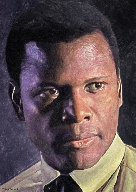 Sidney Poitier Painting By Zapista Ou
