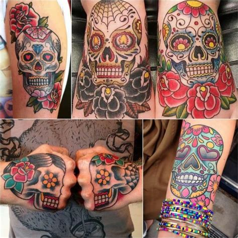 Mexican Sugar Skull Tattoos Calavera Ink Ideas Day Of The Dead