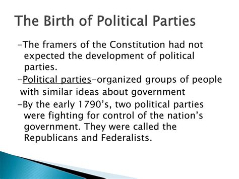 ppt “the birth of political parties” powerpoint presentation free download id 1541722