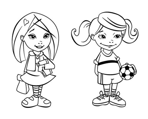 The creation (january 2010 friend) i am part of a beautiful world (january 2018 liahona and friend) Girl Standing Coloring Pages at GetColorings.com | Free ...