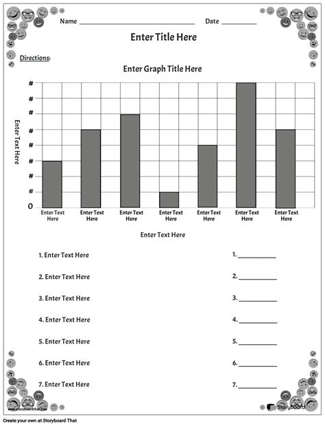 Bar Graph Portrait Bw 1 Storyboard By No Examples