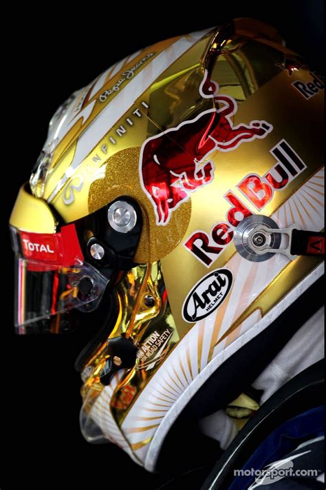 Sebastian Vettel Red Bull Helmet Formula One Champ Sebastian Vettel