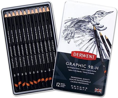 Derwent Graphic Soft Graphite Drawing Pencils Ideal For Illustrating