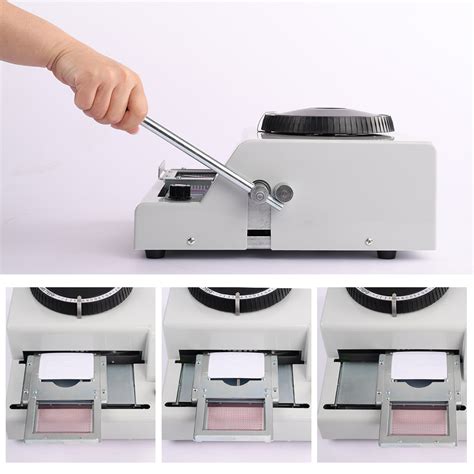 72 Character Letter Manual Embosser Stamping Machine Pvc Credit Card
