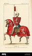 Amaury VI de Montfort, 1195-1241. Él lleva un casco, traje de armadura ...