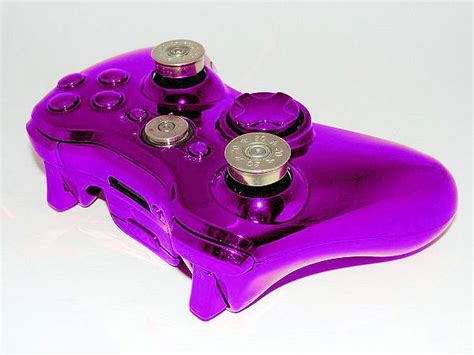 Xbox 360 Purple 70mode Rapid Fire Controller Nickel Bullet Thumbs Guide