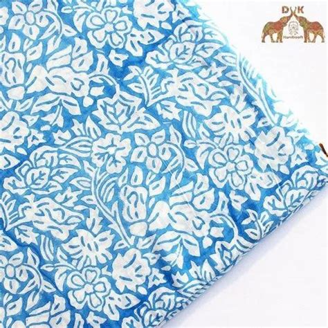 Natural Color Vegetable Dye Abstract Floral Print Indian Pure Cotton