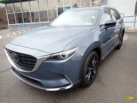 Polymetal Gray 2021 Mazda Cx 9 Carbon Edition Awd Exterior Photo