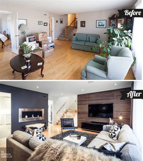 The Living Room Before And After — Becki And Chris