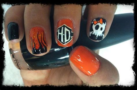 See more ideas about harley davidson, harley, davidson. Cool Harley Davidson Nail Design | Nail designs 2015, Nail ...
