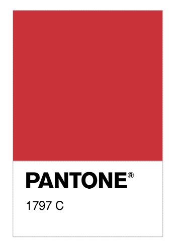 Colore Pantone® 1797 C Numerosamenteit