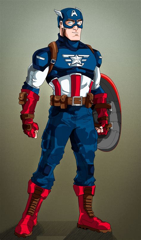 Captain America- My redesign by Soyelmejor999 on DeviantArt