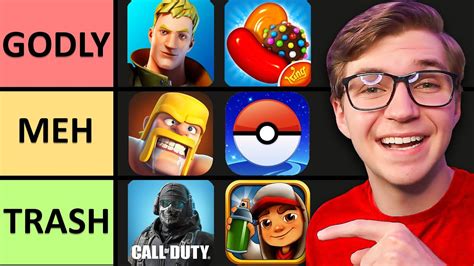 I Ranked The Most Popular Mobile Games Of All Time Youtube