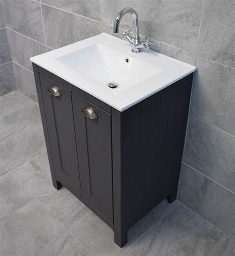 If you're looking for a sleeker approach, you'll find a varied selection of compact wash stands and vanity basins that blend into your bathroom's fabric. Derby 600mm Dark Grey Bathroom Storage Vanity Sink Basin ...