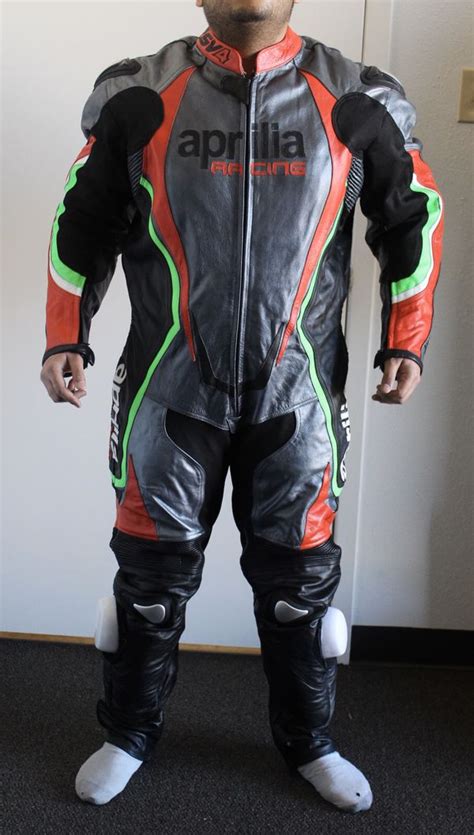 Aprilia Men Motorcycle Leather Racing Suit Size 2xl For Sale In Austin