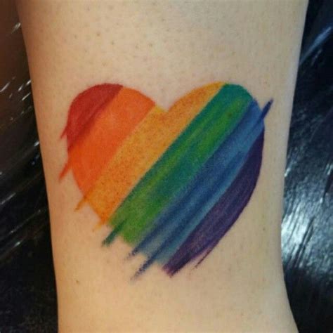 Rainbow Love Heart Tattoo Best Tattoo Ideas