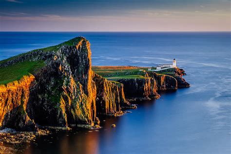 Neist point lighthouse travel tips not wheel chair and baby stroller accessible. Sunset At Neist Point Lighthouse 2 Photograph by David ...
