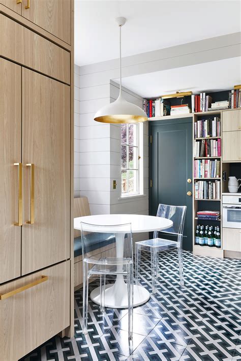 A bench against a wall with a small table makes a booth as cozy as the one at your favorite local eatery. 8 Small Kitchen Table Ideas for Your Home | Architectural ...
