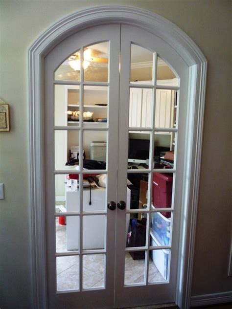 Custom Arched Top French Doors With Glass Custom Round Top Interior