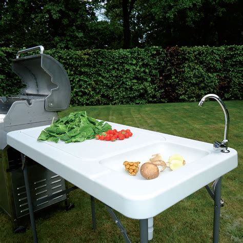 Portable Folding Outdoor Fish Fillet Table Cleaningcutting Sink