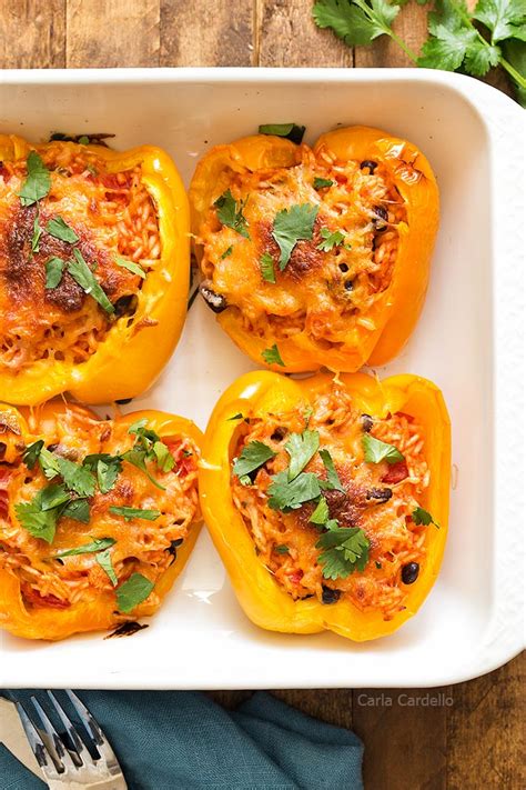 Vegetarian Stuffed Peppers For Two Homemade In The Kitchen