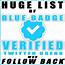 List Of 600 Verified Blue Badge Users Who Follow Back On Twitter For $5 