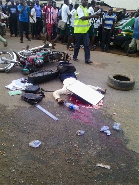 We/ to drive/for five hours. Sad: A Teenager Skul Scattered On Okada Accident Yesterday ...