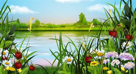 Summer Landscape Flowers · Free Image On Pixabay