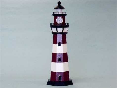 Anchor and nautical decor on the market. Wood Lighthouse Clock 23" (With images) | Lighthouse decor ...