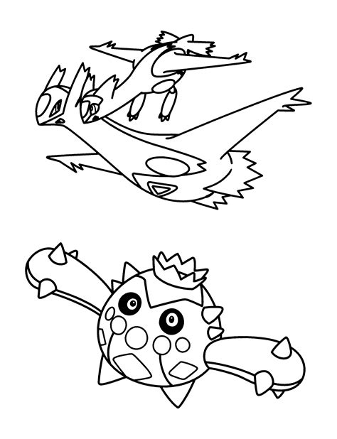 Coloring Page Pokemon Advanced Coloring Pages 152