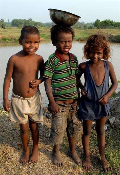 Poor Children Editorial Image Image Of Rural Indian 43990105 Poor