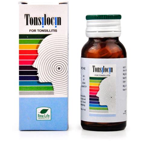 New Life Tonsilocin Tablets 25g For Tonsillitis Sore Throat Dry