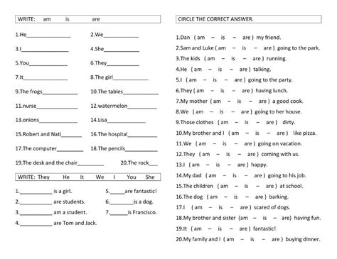 Verb To Be Interactive Worksheet English As A Second Language Verb