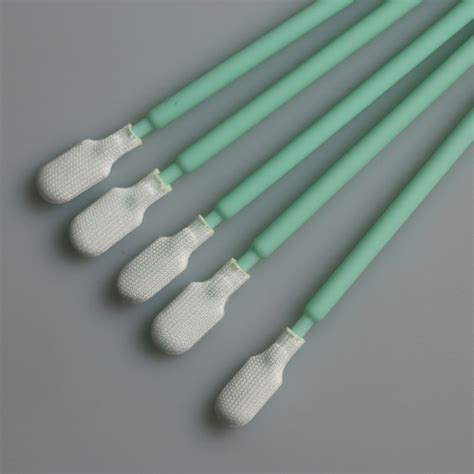 Mm Long Handle Cleanroom Polyester Swab For Industrial Cleaning