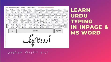 How To Type Urdu In Ms Word Inpage Learn Urdu Typing Youtube