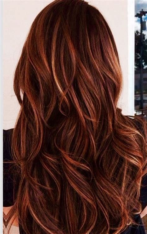 This dark blonde shade looks particularly stunning against darker skin tones with coordinating warm undertones. and caramel highlights in dark brown hair red and caramel ...