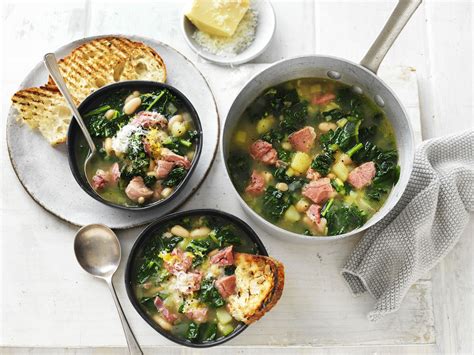 White bean and cabbage soup comfort food. Ham Hock, Tuscan Cabbage & Cannellini Bean Soup | Recipe ...