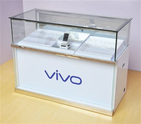 Vivo Mobile Phone Shop Display Counters Custom Mobile Cell Phone Shop