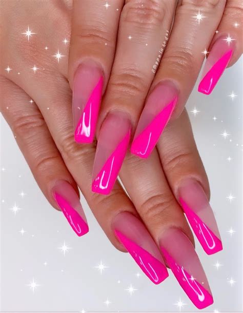 Staypolished Instagram Acrylic Nail Designs Classy Pink Tip Nails Pink French Nails