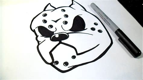 Cómo Dibujar Un Perro Pitbull Graffiti Thinkd Art Zaxx