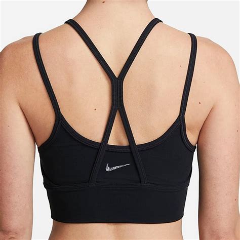 Womens Nike Indy Strappy Light Support Padded Ribbed Longline Sports Bra Finish Line