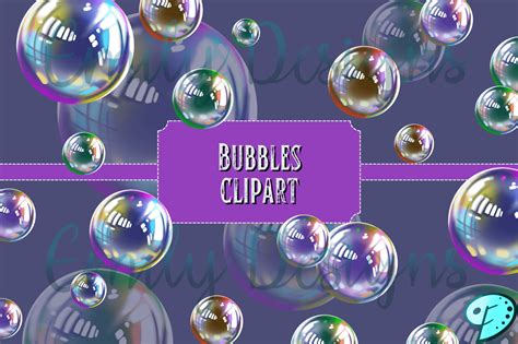 Bubbles Clipart Set Graphic By Emily Designs · Creative Fabrica