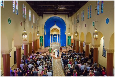 Summer Wedding at St. Peter Catholic Church and the Downtown Hilton in